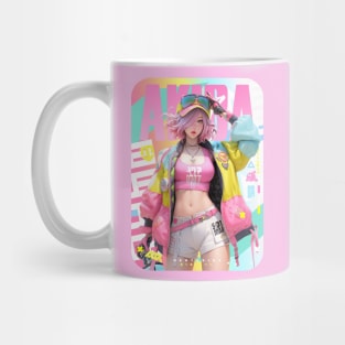 AKIBA DRIP - 🩷🟨🩵「 ✦ SUMMERTIME✦ 」🩷🟨🩵 ANIME MANGA NEXTLVL ART Mug